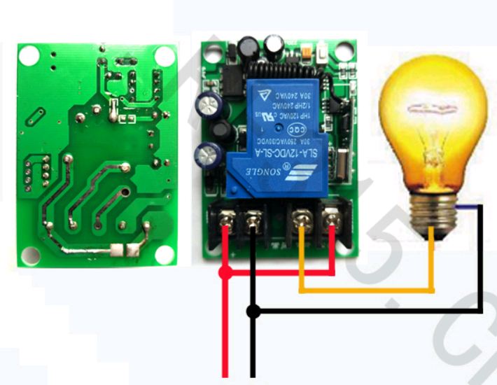 relayคุมไฟ220v30A ไร้สายคลื่นวิทยุ 1000-3000m แบบต่อเสานอกได้ไกล